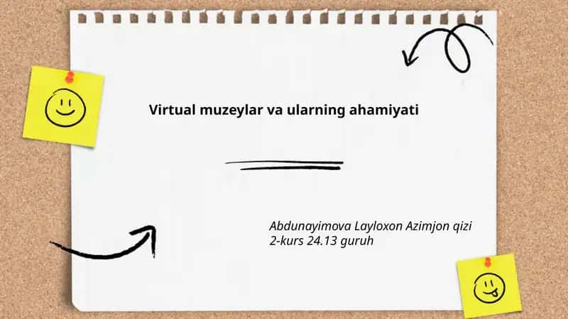 Virtual muzeylar va ularning ahamiyati