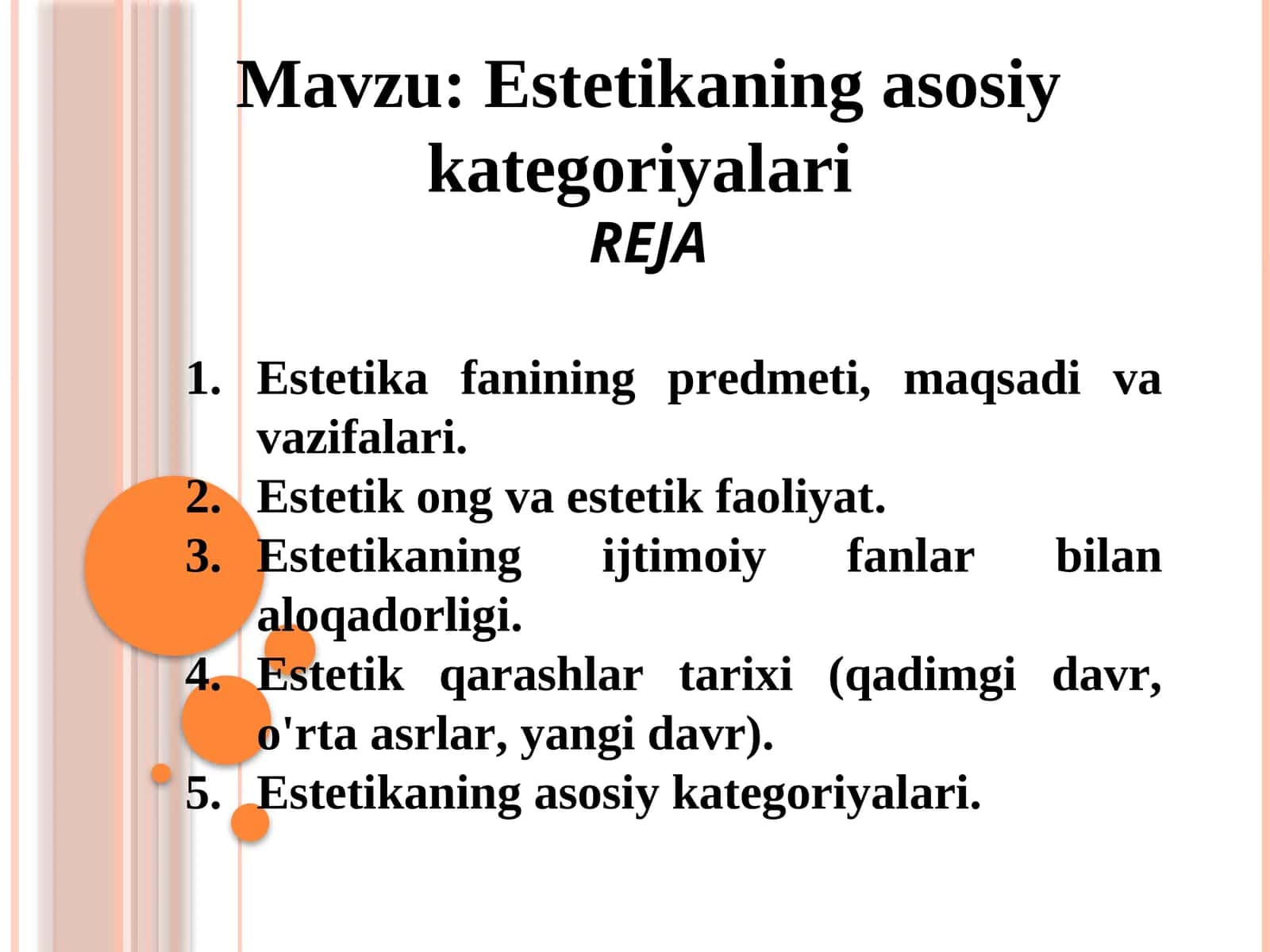 Estеtikаning аsоsiy kаtеgоriyalаri
