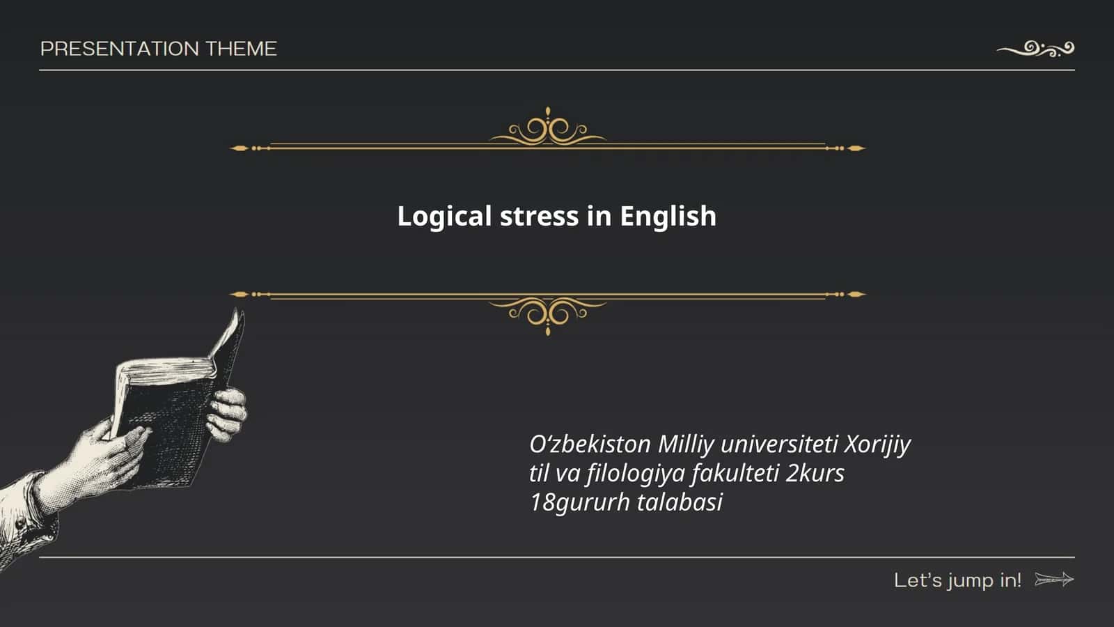 Logical stress in English