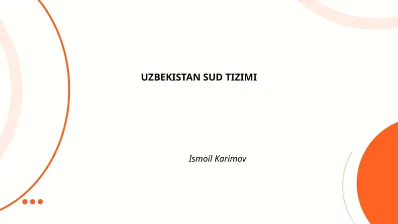 Oʻzbekiston sud tizimi