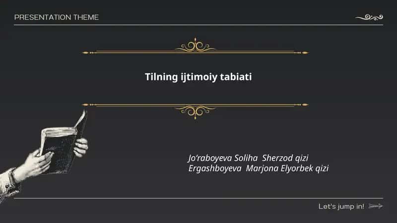 Tilning ijtimoiy tabiati