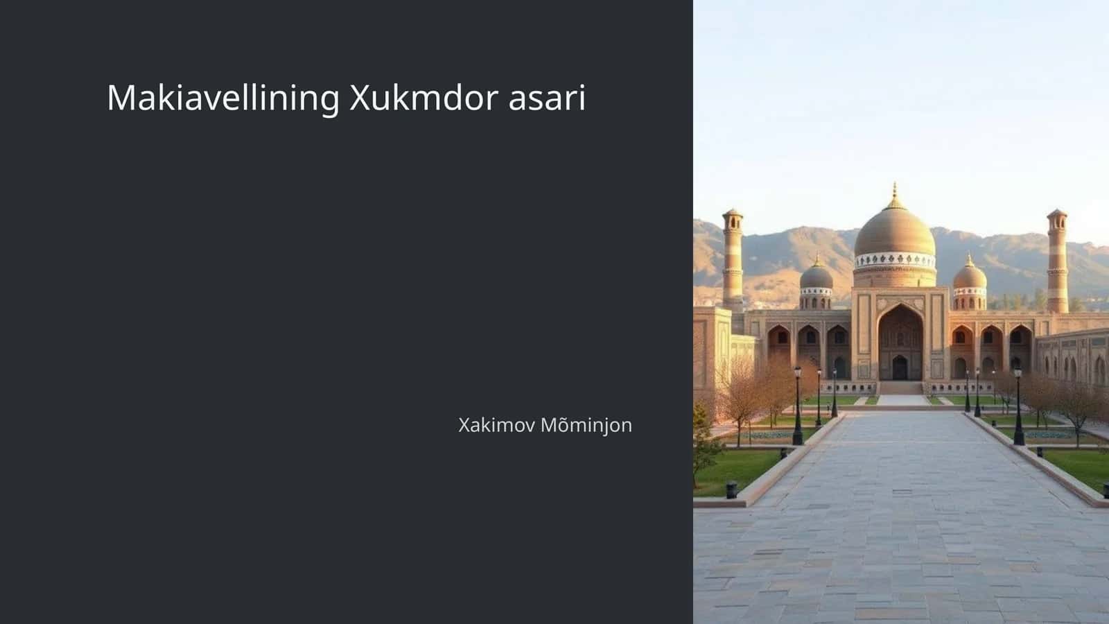 Makiavellining Xukmdor asari