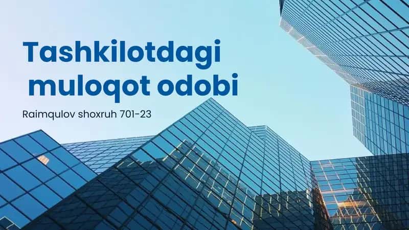 Muloqotning asosiy tamoyillari va qoidalari