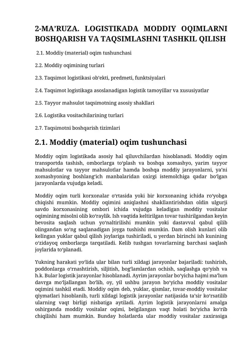 logistika