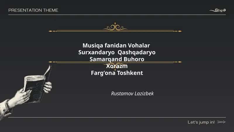 Musiqa fanidan Vohalar