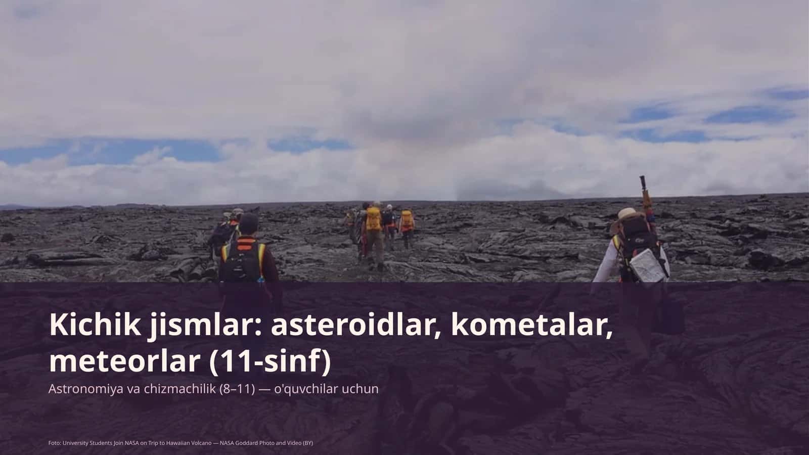 Kichik jismlar: asteroidlar, kometalar, meteorlar (11-sinf)
