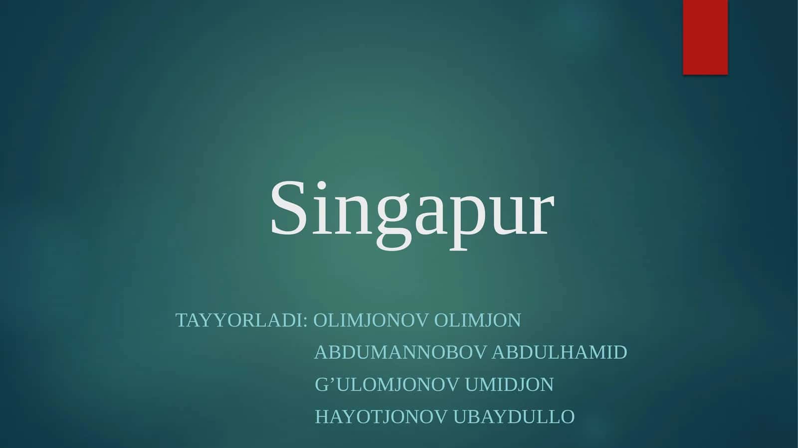 Singapur