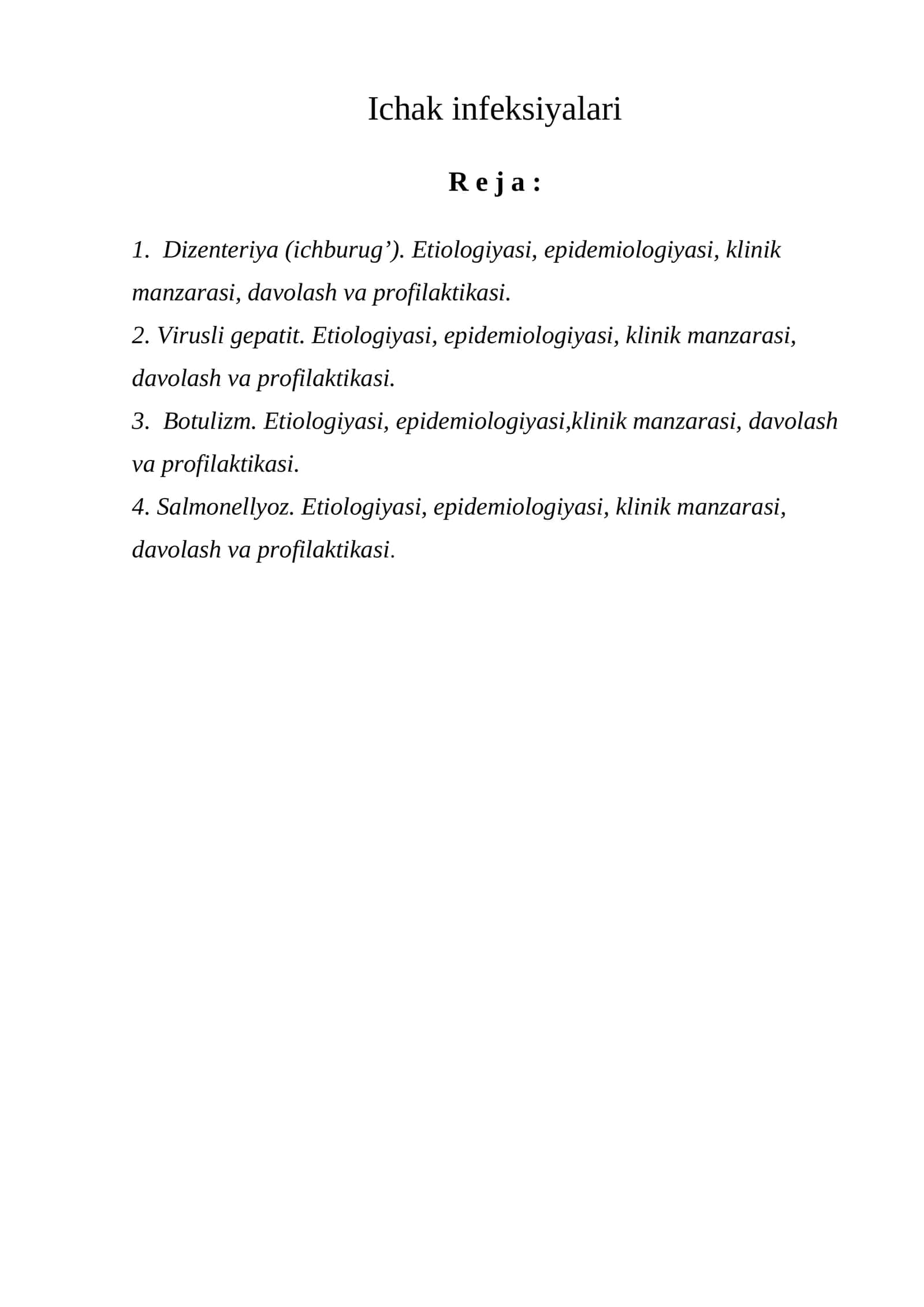 Dizenteriya (ichburug’)