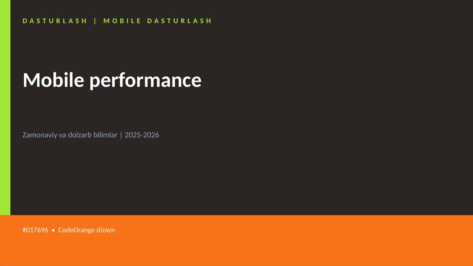Mobile performance