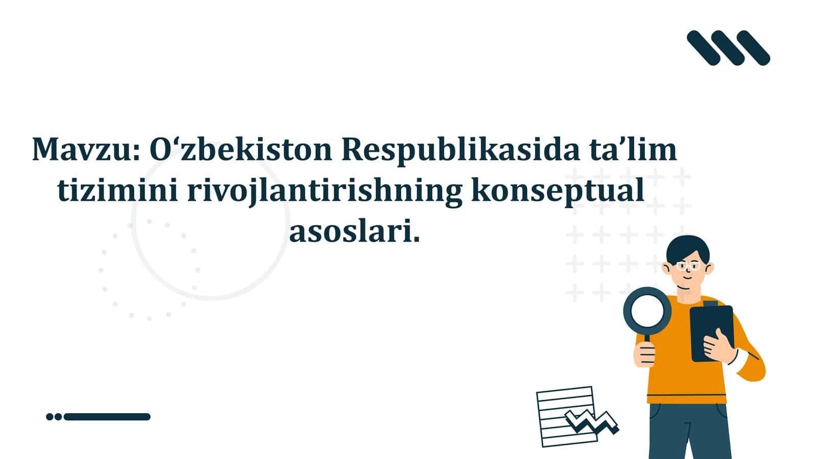 O‘zbekiston Respublikasi data’lim tizimini rivojlantirishning konseptual asoslari