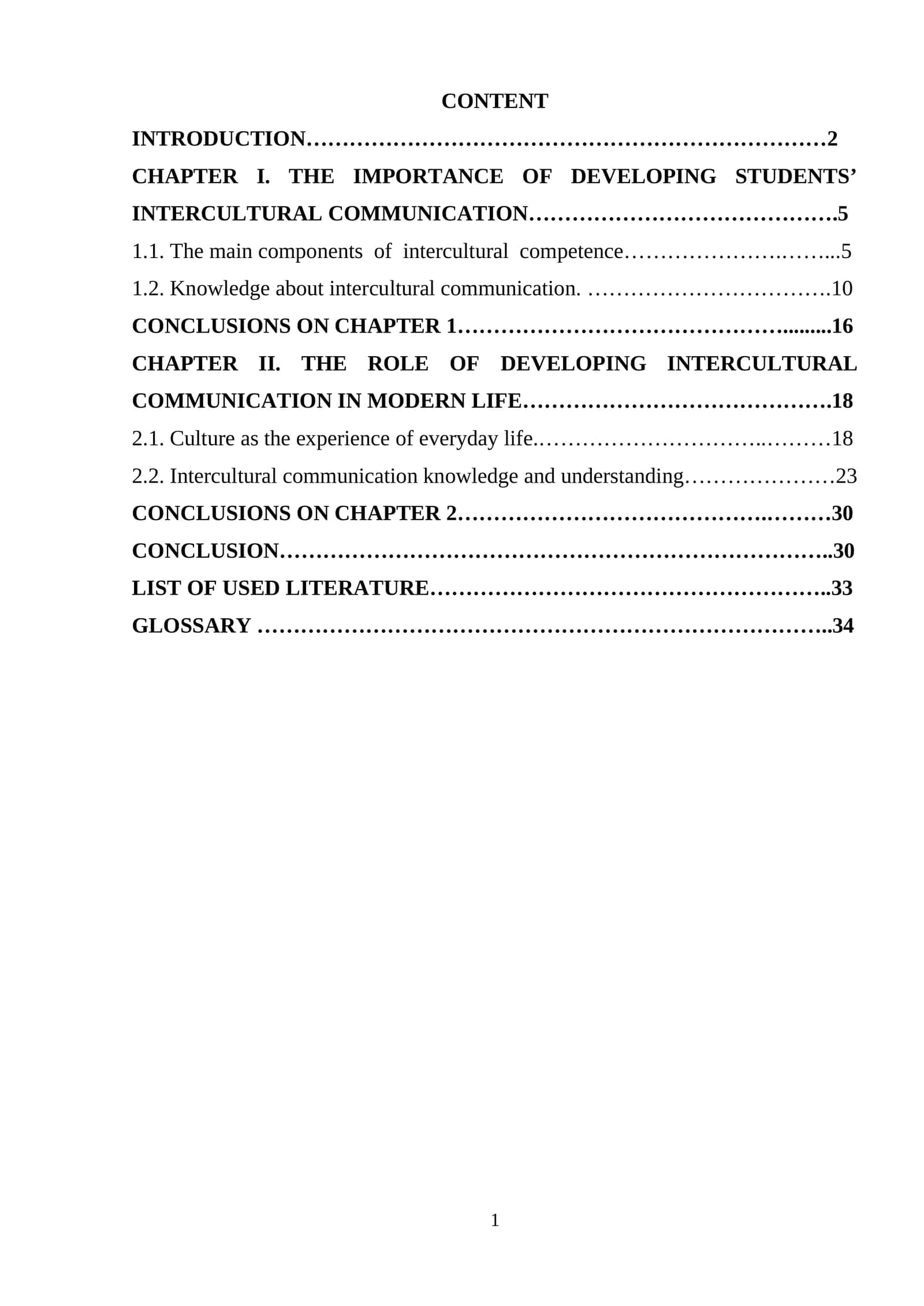 Intercultural Communication Development
