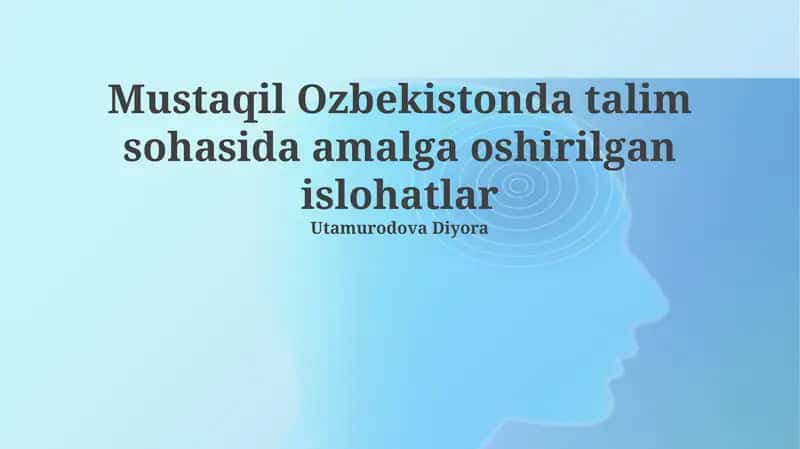 Asosiy Islohotlar