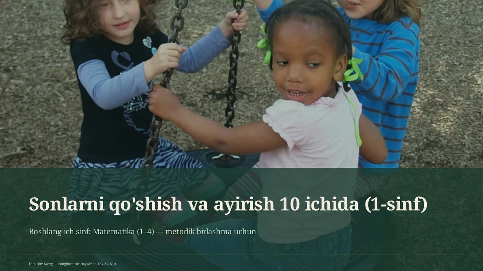 Sonlarni qo'shish va ayirish 10 ichida (1-sinf)