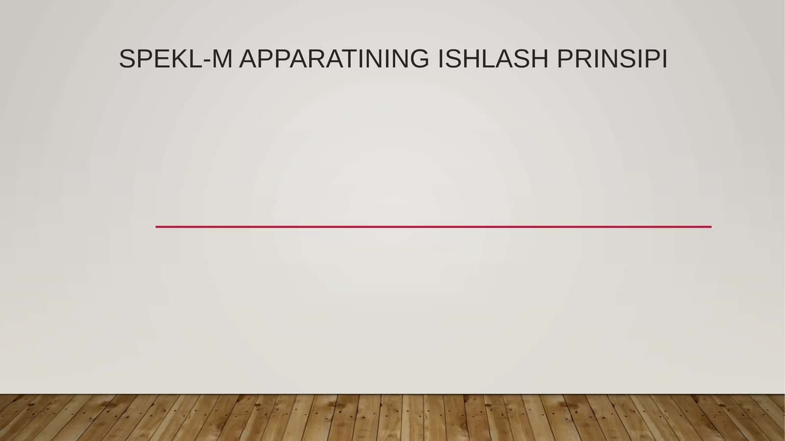 Spekl-m apparatining ishlash prinsipi