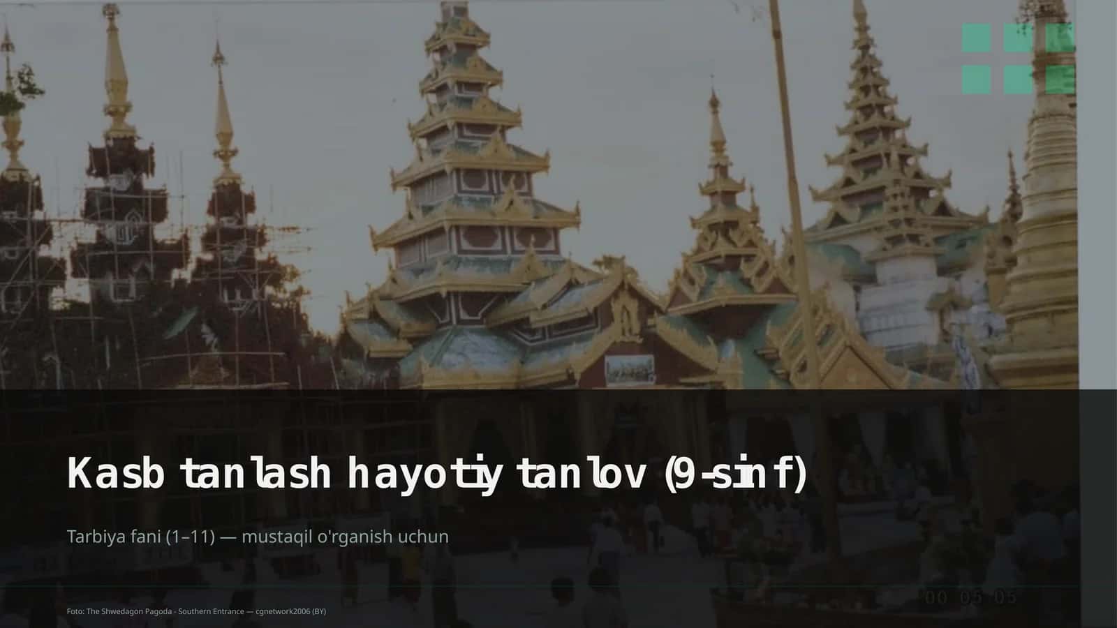 Kasb tanlash hayotiy tanlov (9-sinf)