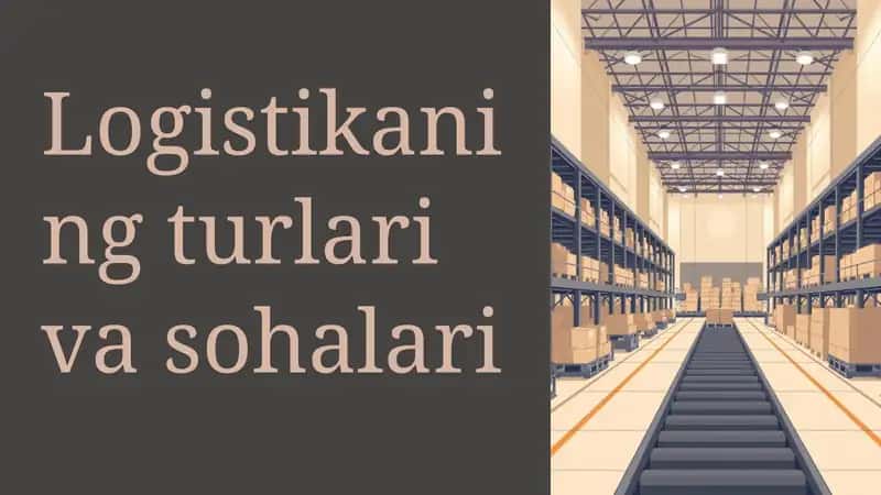 Logistikaning turlari va sohalari