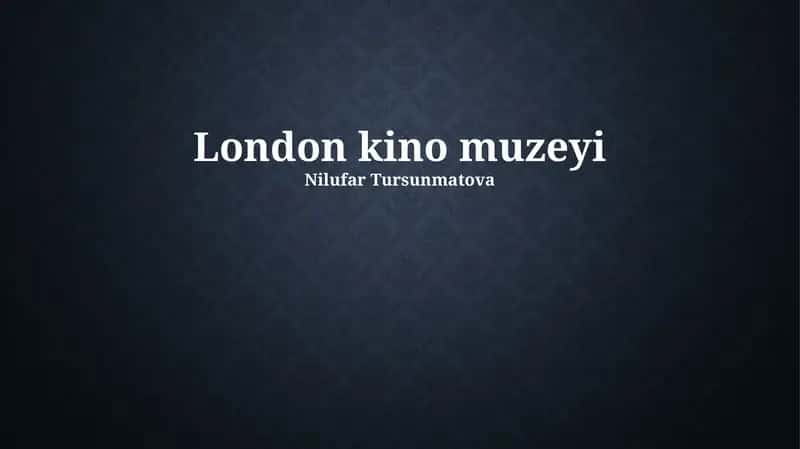 London kino muzeyi