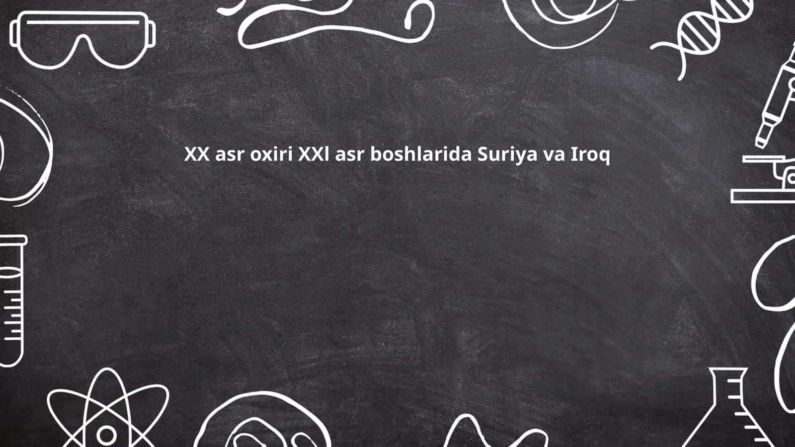 Suriya va Iroq Tarixi