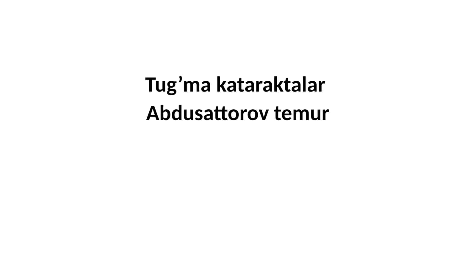 Tug’makataraktalar