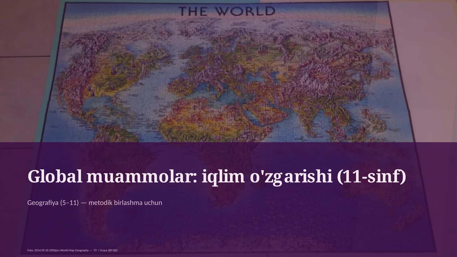 Global muammolar: iqlim o'zgarishi (11-sinf)