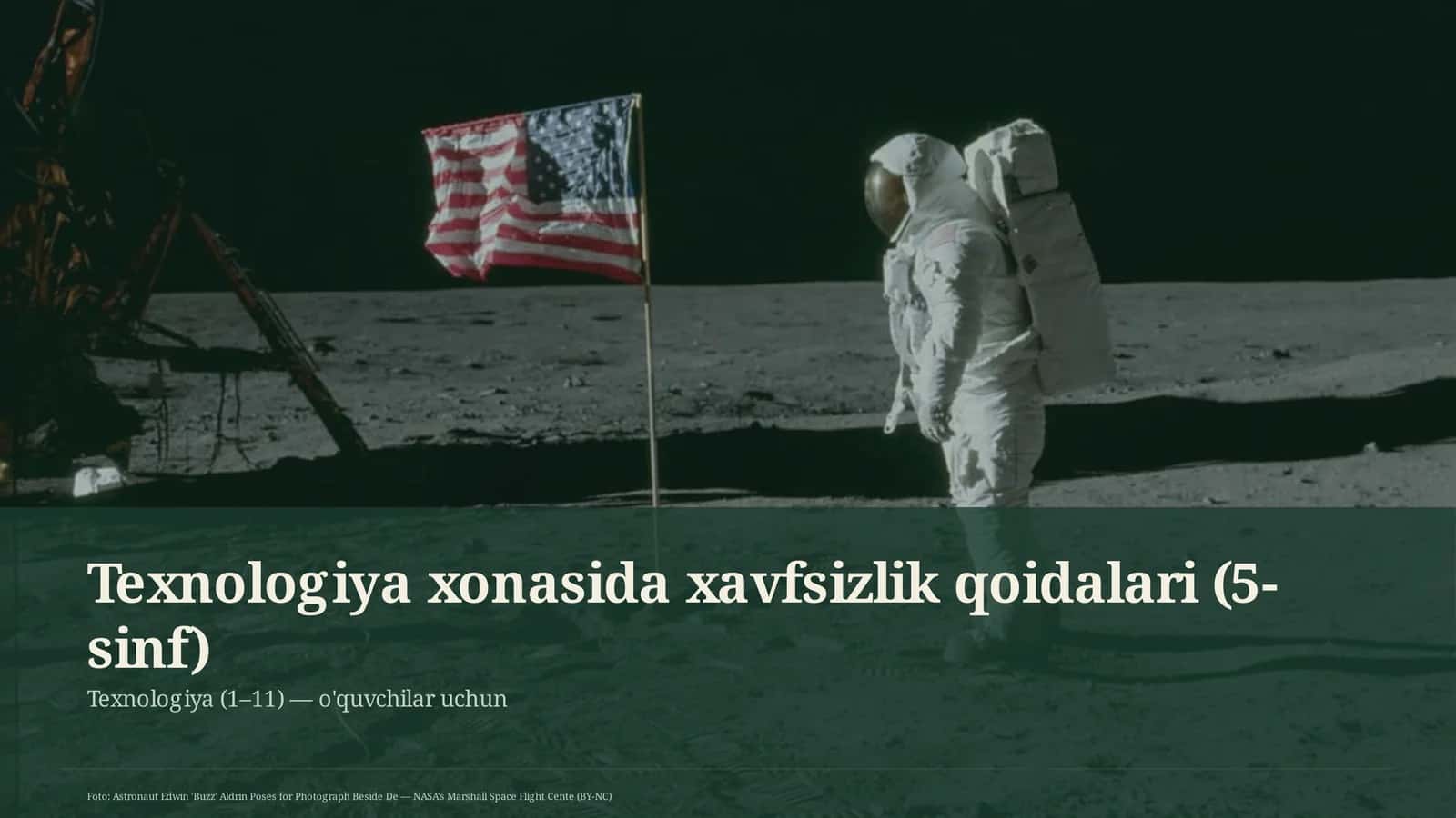 Texnologiya xonasida xavfsizlik qoidalari (5-sinf)