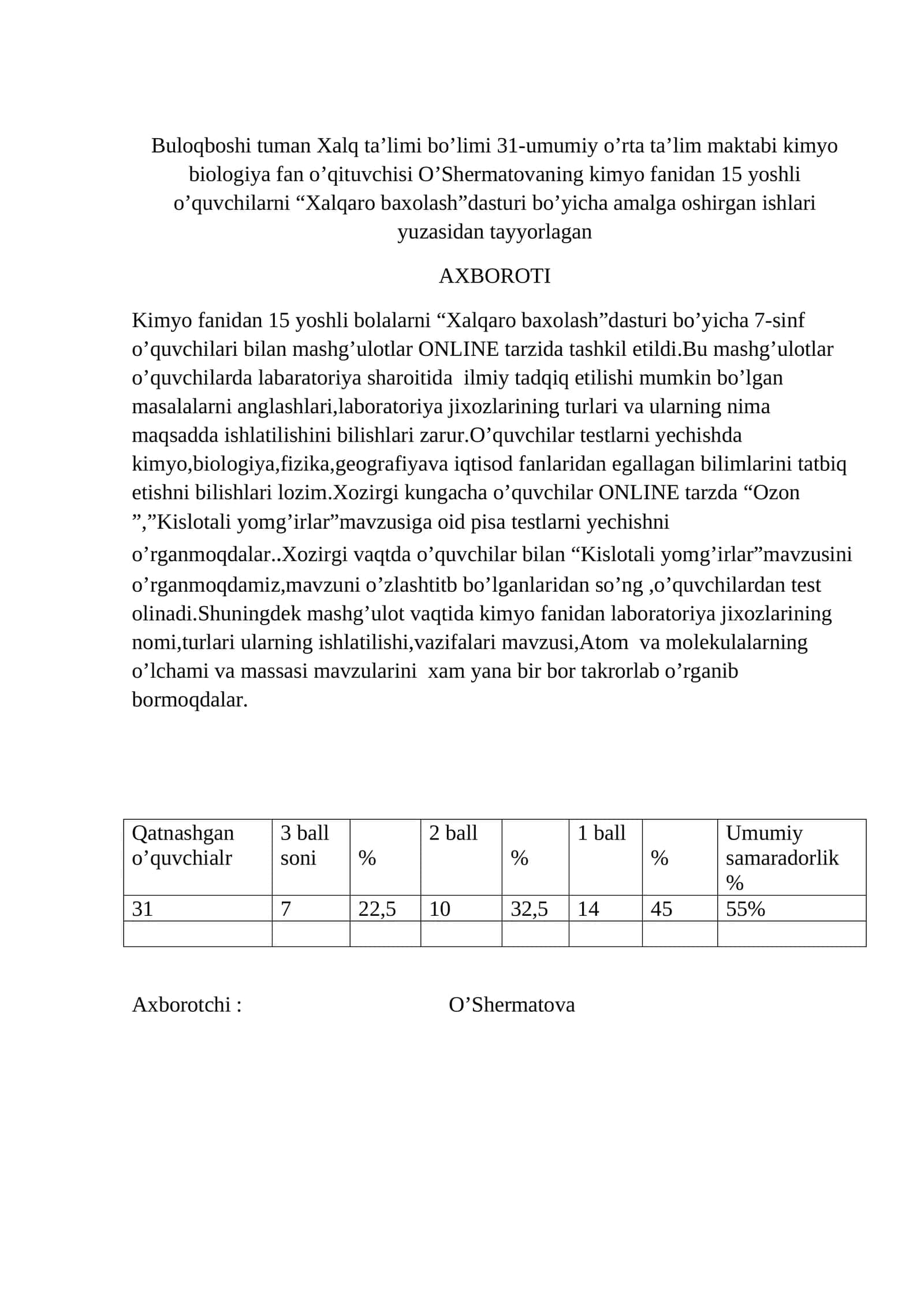 Xalqaro baxolash dasturi