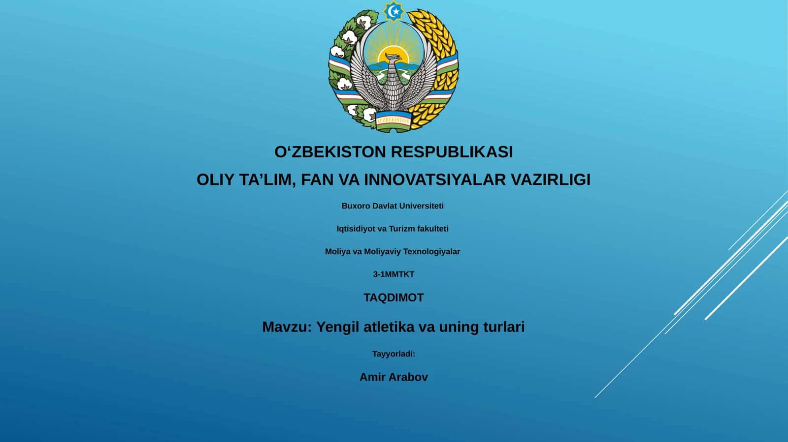 Yengil atletika va uning turlari