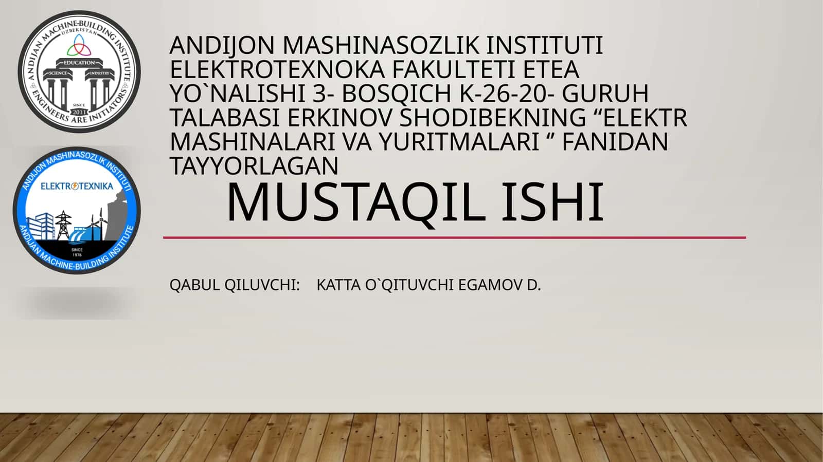 Transformatorning yuksiz ishlash va qisqa tutashuv rejimlarida ro‘y beradigan elektr magnit jarayonlar