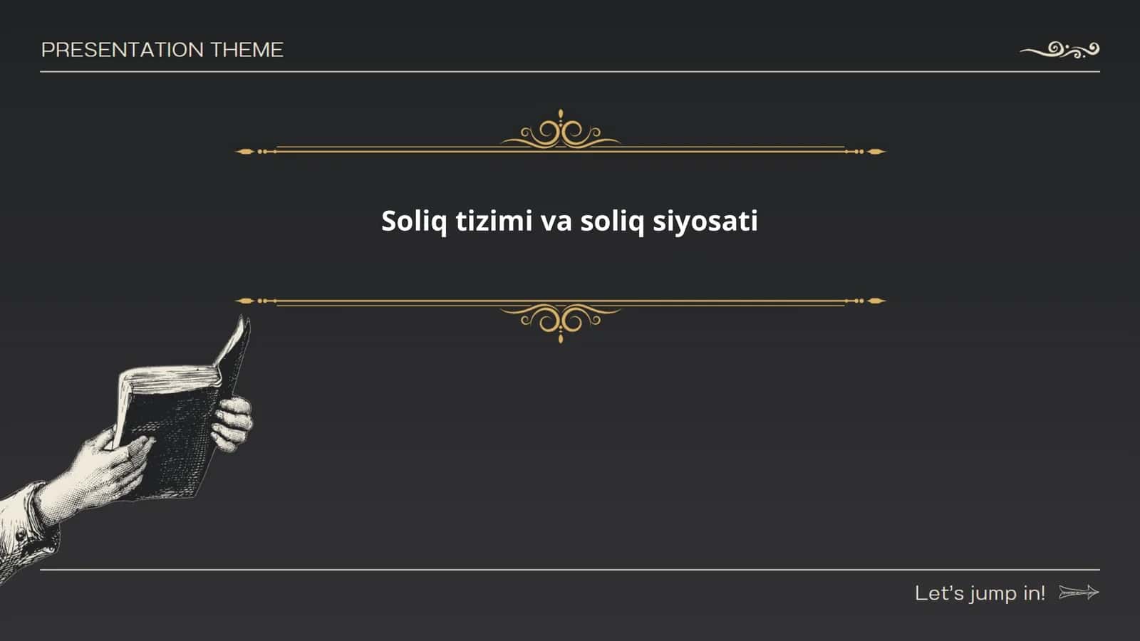 Soliq tizimi va soliq siyosati