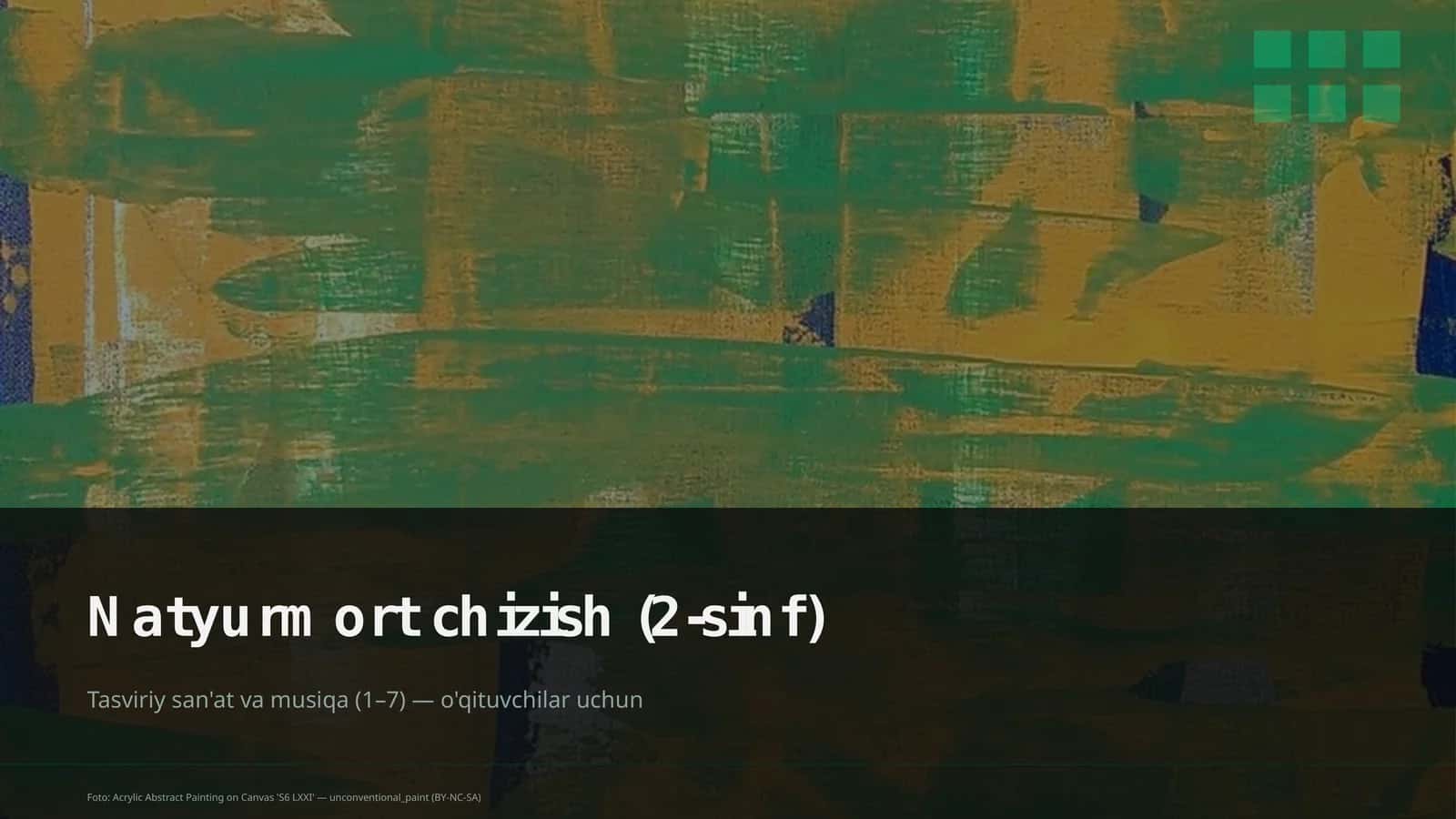 Natyurmort chizish (2-sinf)