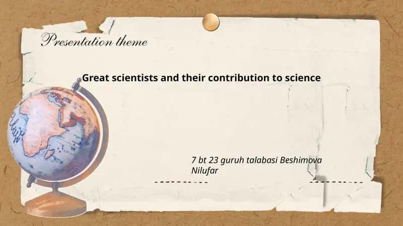 Great scientists and their contribution to science