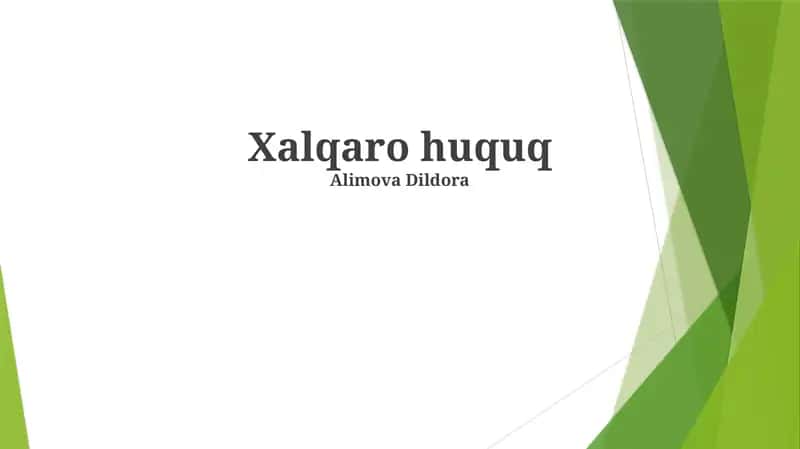 Xalqaro huquq