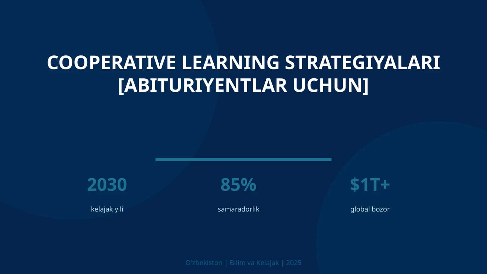 Cooperative Learning Strategiyalari [ABITURIYENTLAR UCHUN]