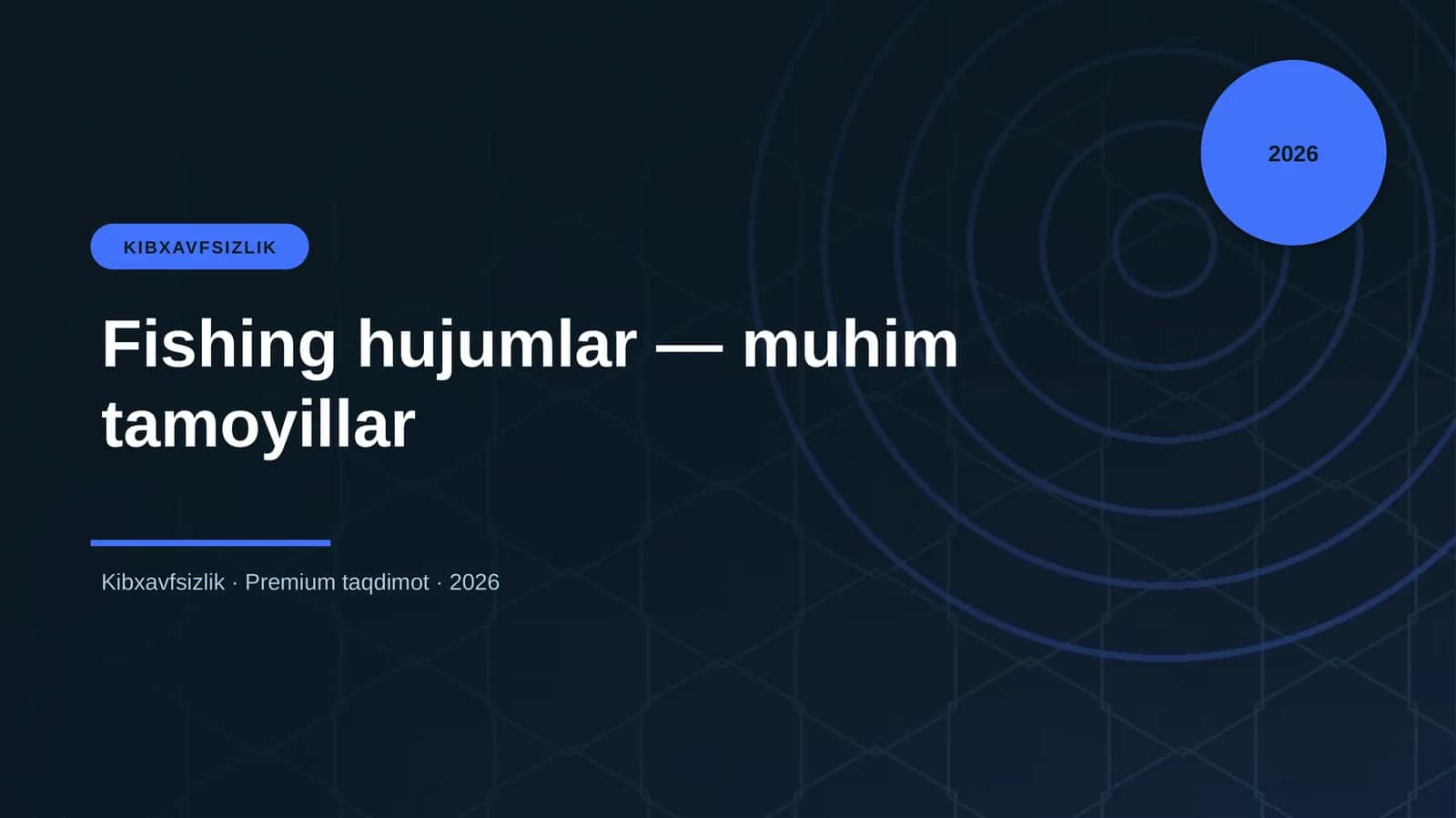 Fishing hujumlar — muhim tamoyillar