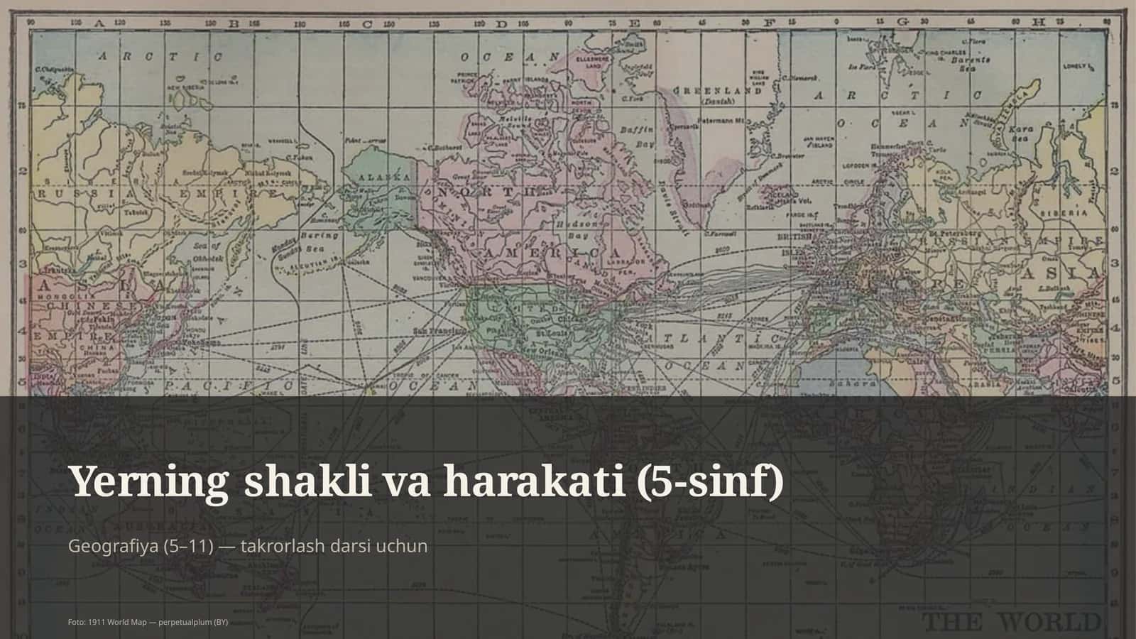 Yerning shakli va harakati (5-sinf)