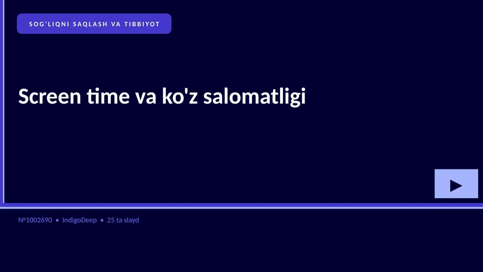 Screen time va ko'z salomatligi