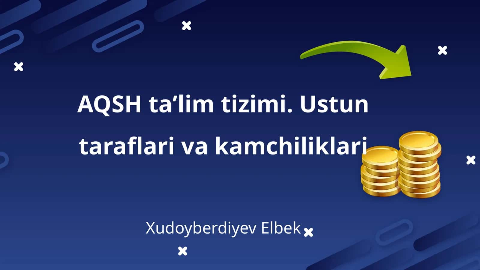 AQSH taʼlim tizimi. Ustun taraflari va kamchiliklari