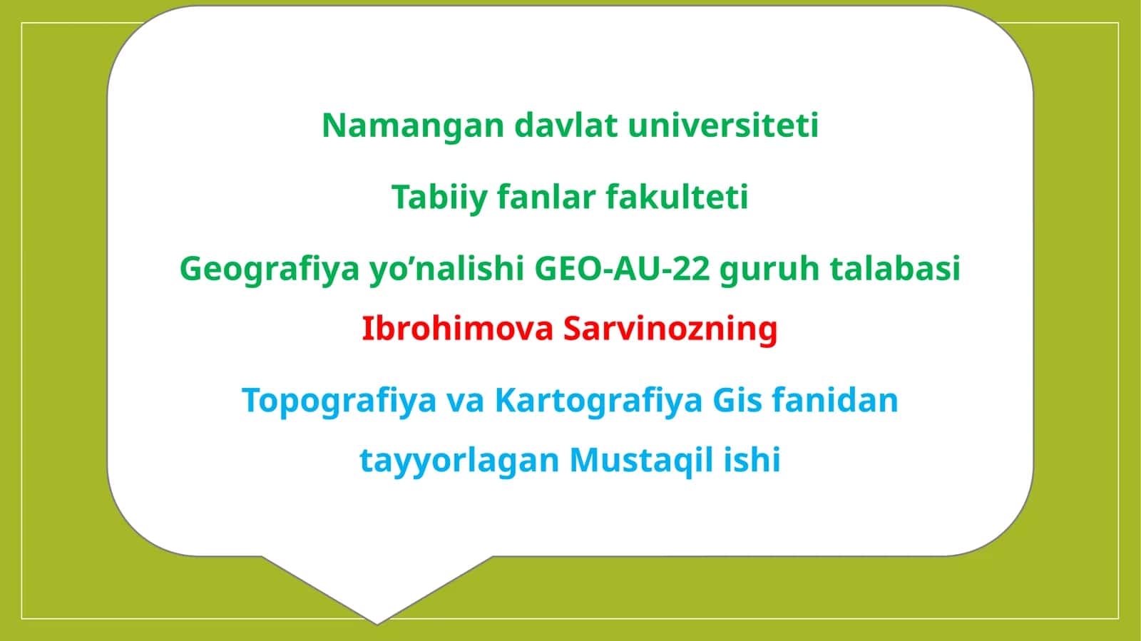 Topografiya va Kartografiya Gis fanidan tayyorlangan Geodezik tarmoqlar