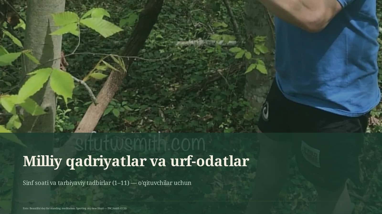 Milliy qadriyatlar va urf-odatlar