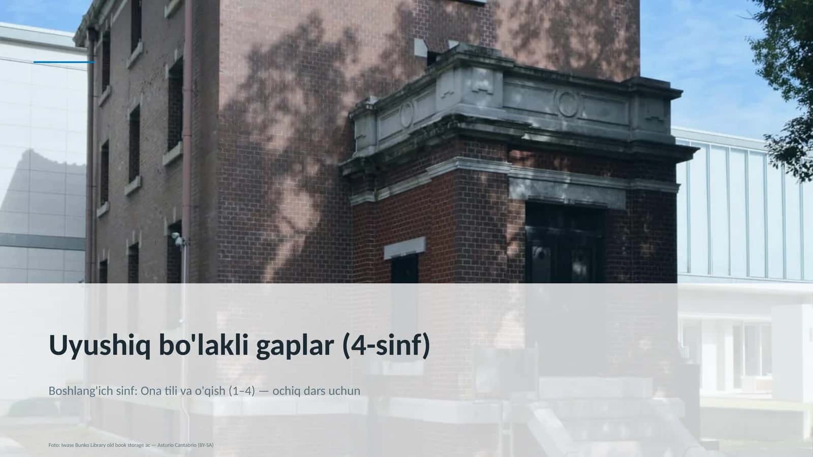 Uyushiq bo'lakli gaplar (4-sinf)