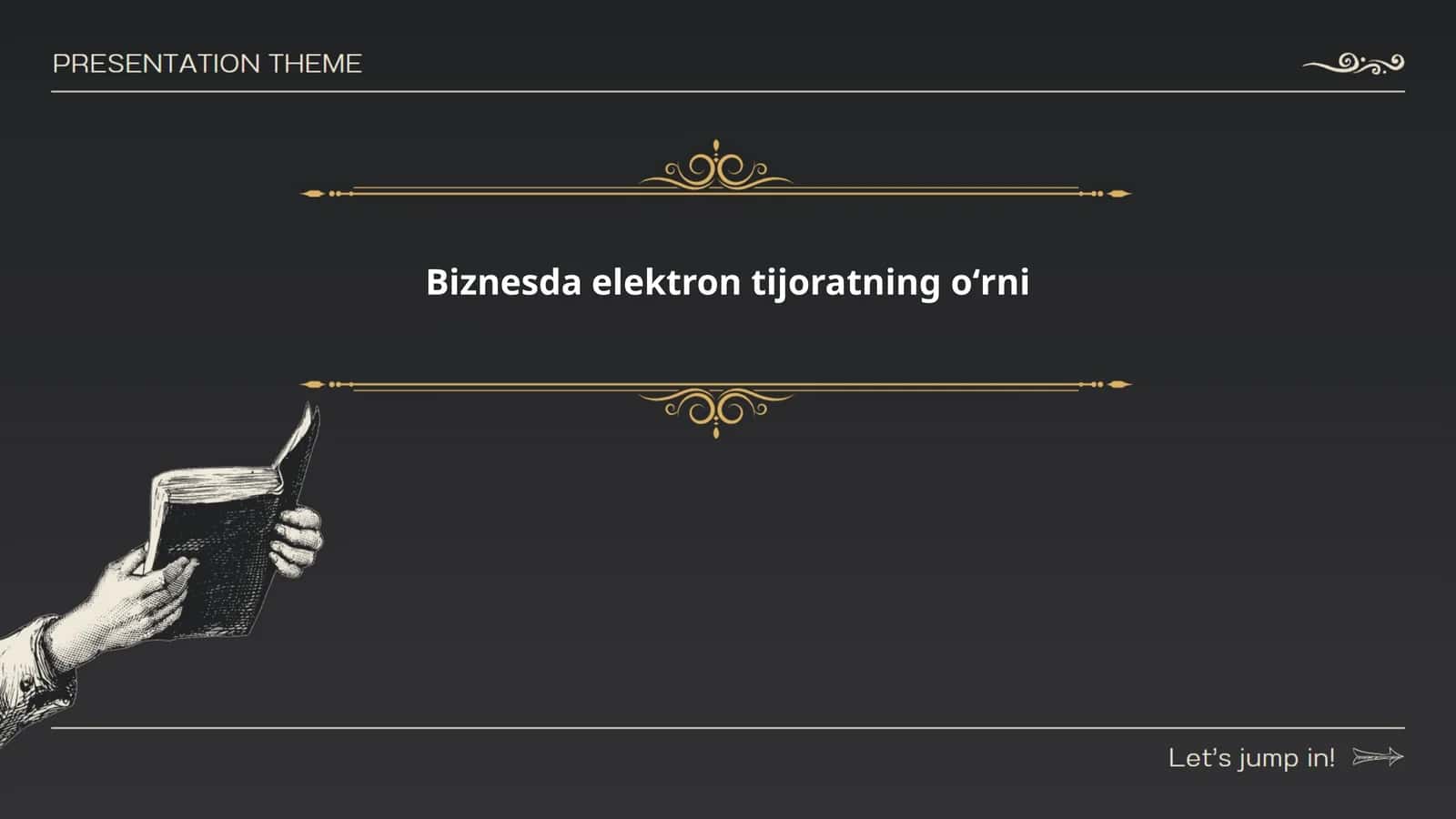 Biznesda elektron tijoratning oʻrni