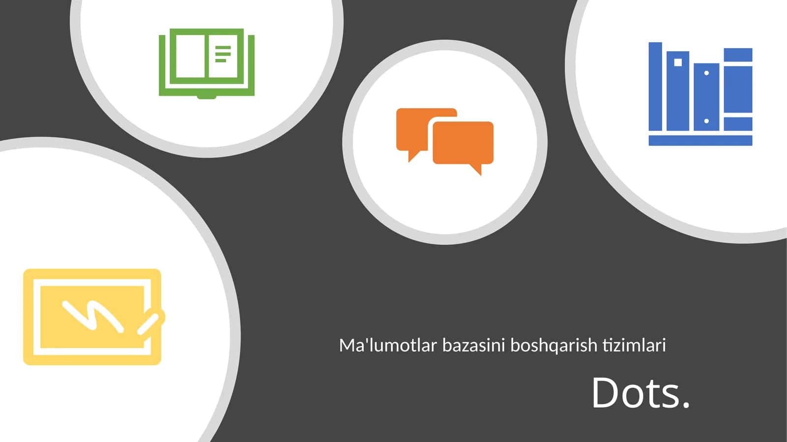 Ma'lumotlar bazasini boshqarish tizimlari
