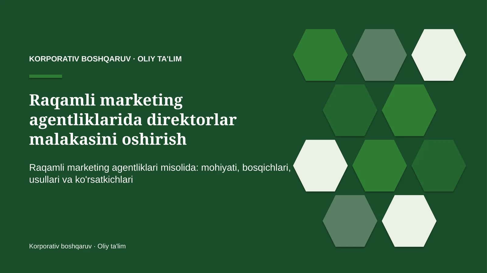 raqamli marketing agentliklarida direktorlar malakasini oshirish 4618