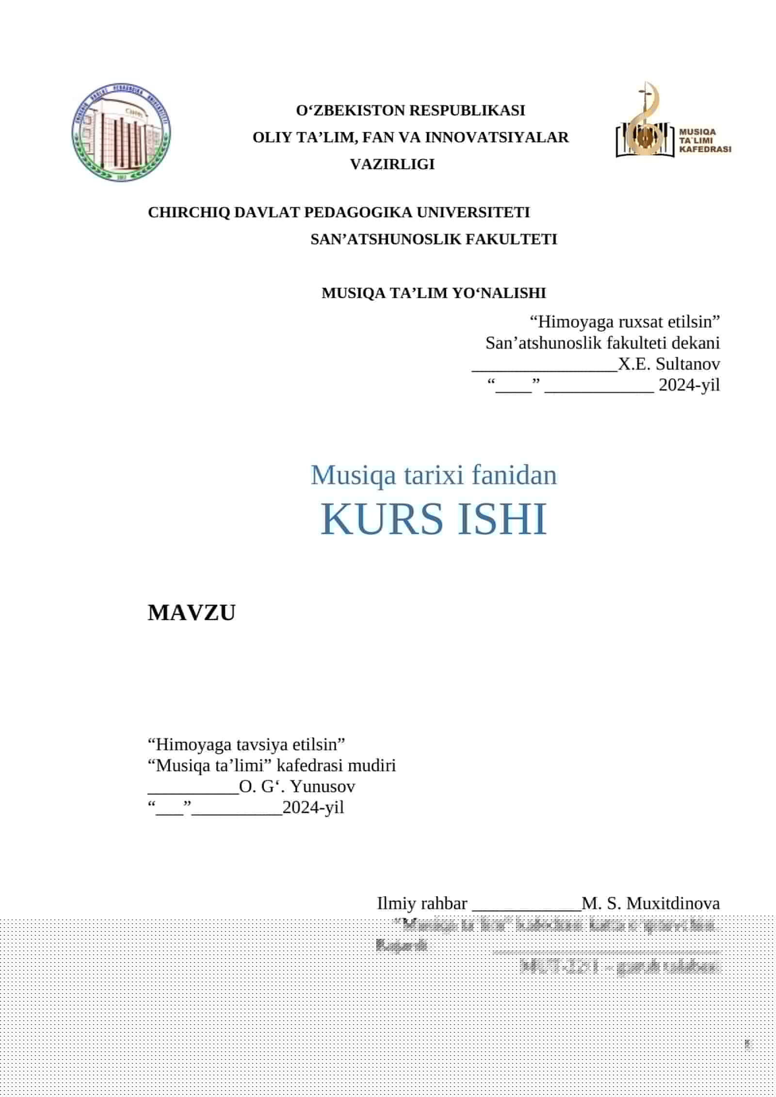 KOMPOZITORNING OPERA IJODI