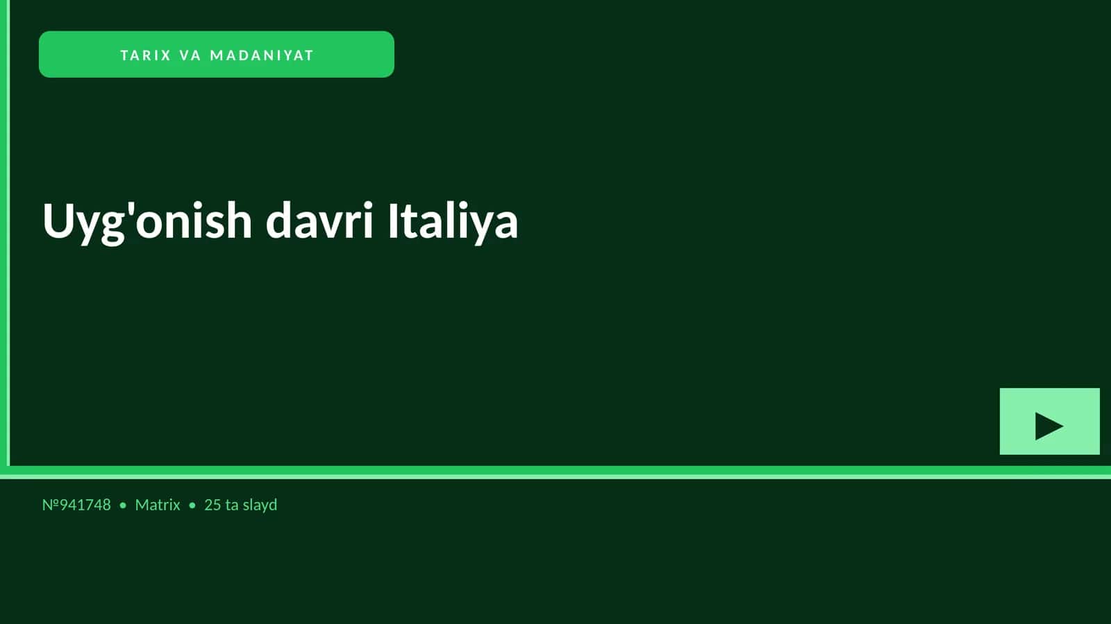 Uyg'onish davri Italiya