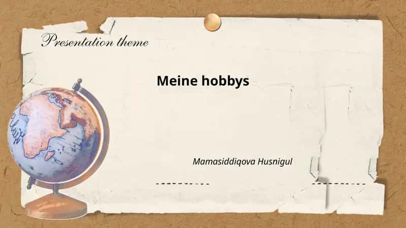 Meine hobbys