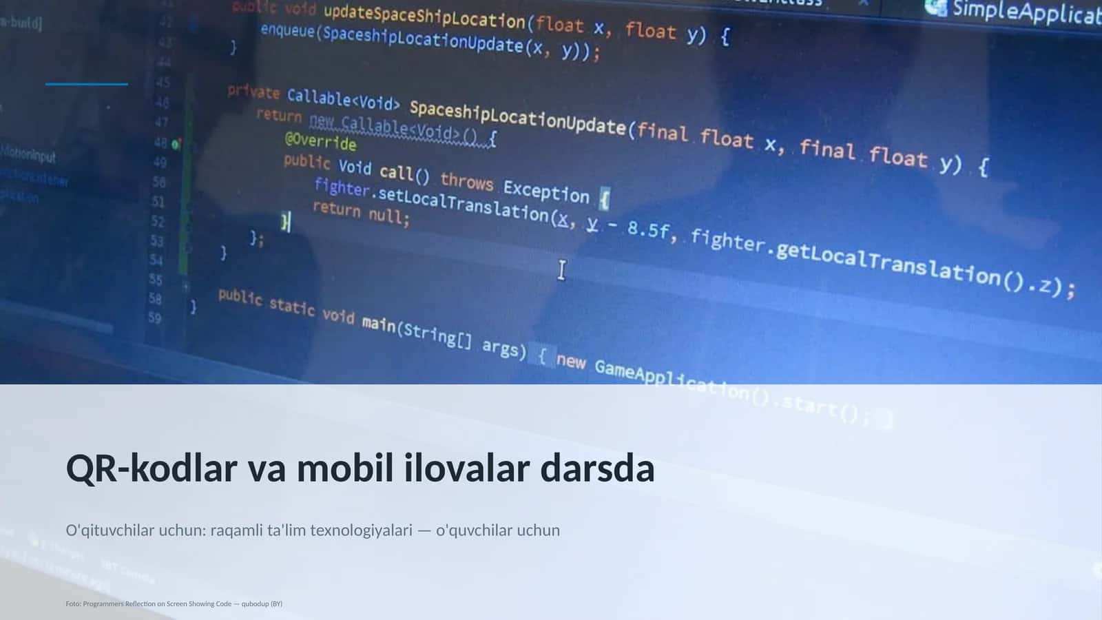 QR-kodlar va mobil ilovalar darsda