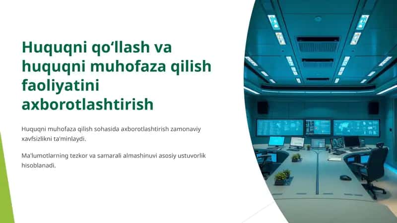 Huquqni qoʻllash va huquqni muhofaza qilish faoliyatini axborotlashtirish