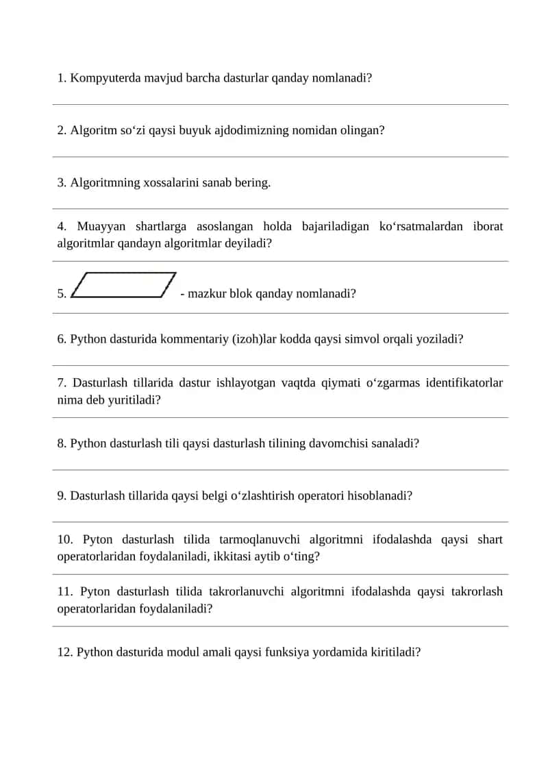 Dasturlash tillari