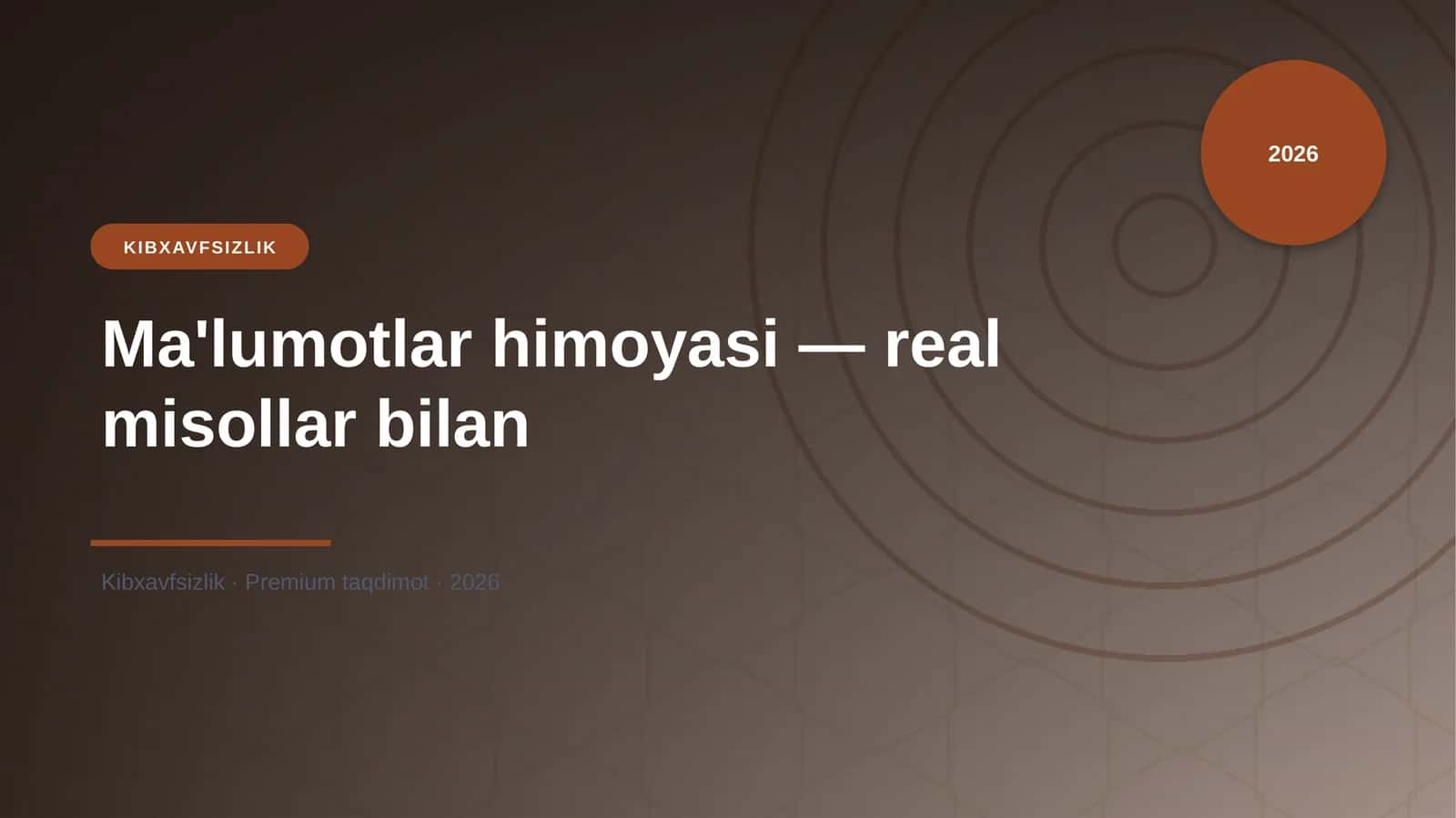 Ma'lumotlar himoyasi — real misollar bilan